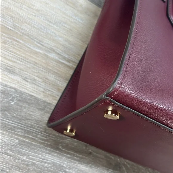 3329 Michael Kors Mercer Gallery Medium satchel burgundy - Picture 9 of 15